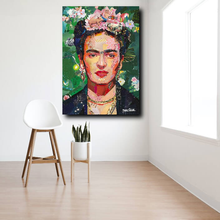 Frida collage veggbilde