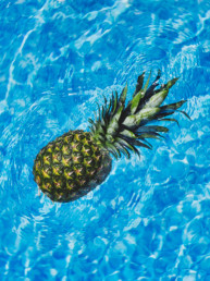 Pineapple in the pool veggbilde fra Dahlia Design