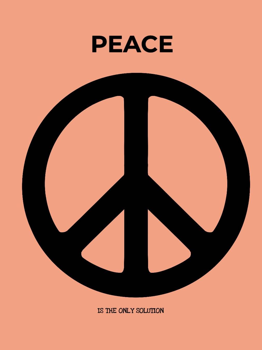 Veggbilde Peace fra Dahlia Design