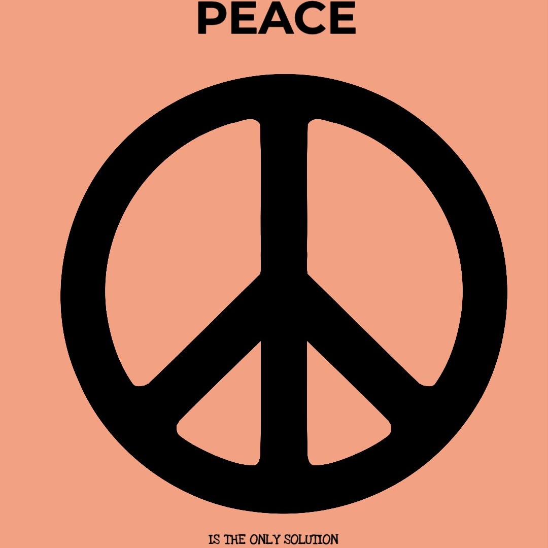 Veggbilde Peace fra Dahlia Design