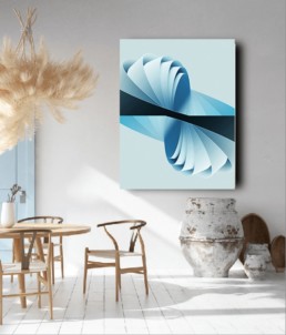 Polar Harmony veggbilde i interiør fra Dahlia Design