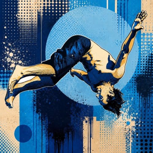The Diver veggbilde fra Dahlia Design