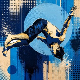 The Diver veggbilde fra Dahlia Design