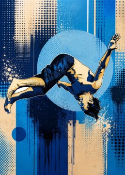 The Diver veggbilde fra Dahlia Design